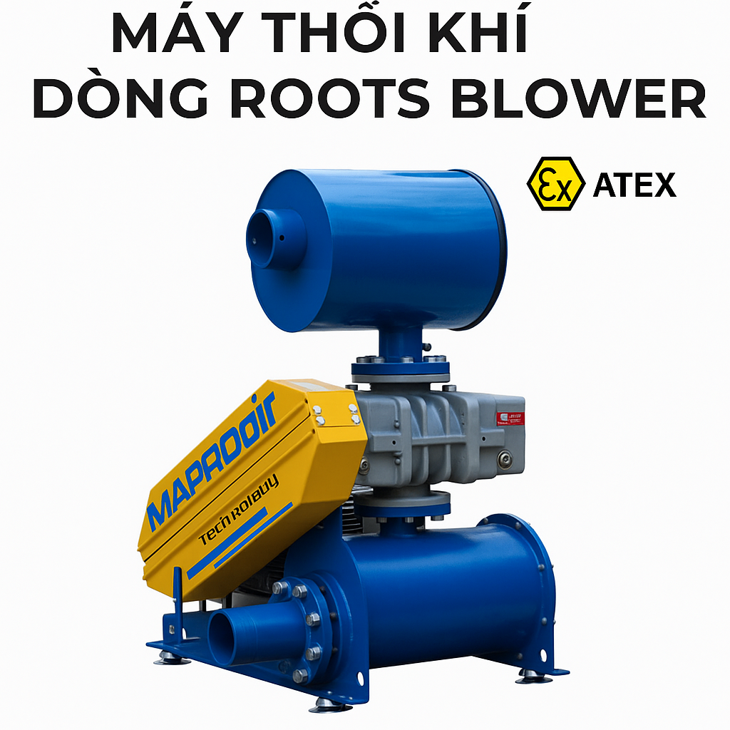 Máy Thổi Khí Mapro Roots Blower Công Suất Lớn – Cột Áp Cao – Nhập Khẩu Italy may thoi khi mapro roots blower